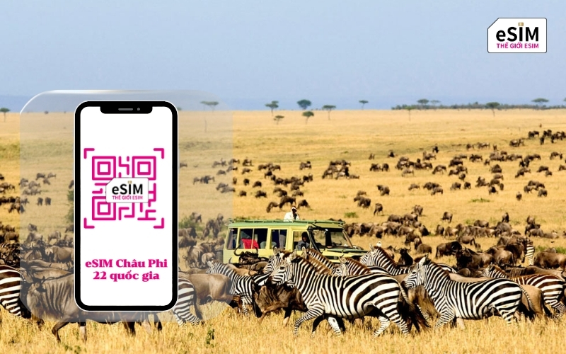 eSIM Châu Phi 22 quốc gia